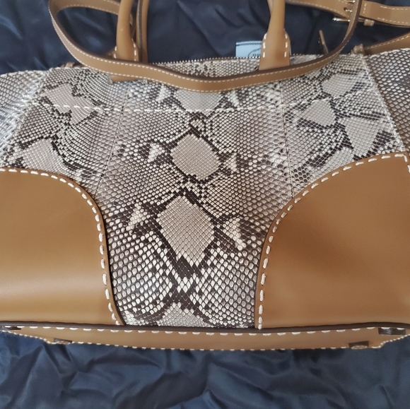 Prada Authentic Snakeskin Leather Satchel Bag - Picture 7 of 16